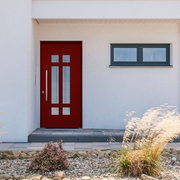 Außentür rot aus Aluminium kaufen