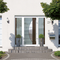 Ganzglas Haustür mit zwei verglasten Seitenteilen kaufen