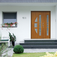 Eingangstür in Holzoptik