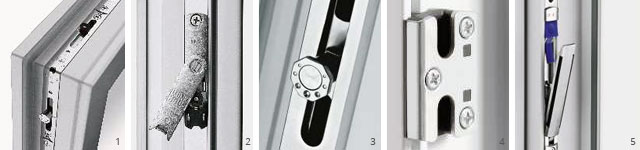 verschiedene Fensterbeschläge im Überblick